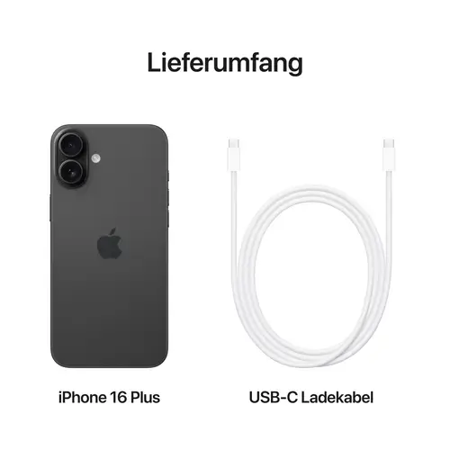 Apple iPhone 16 Plus Schwarz 512 GB 17 cm (6.7 Zoll) Apple iPhone 16 Plus Schwarz 512 GB 17 cm (6.7 Zoll)