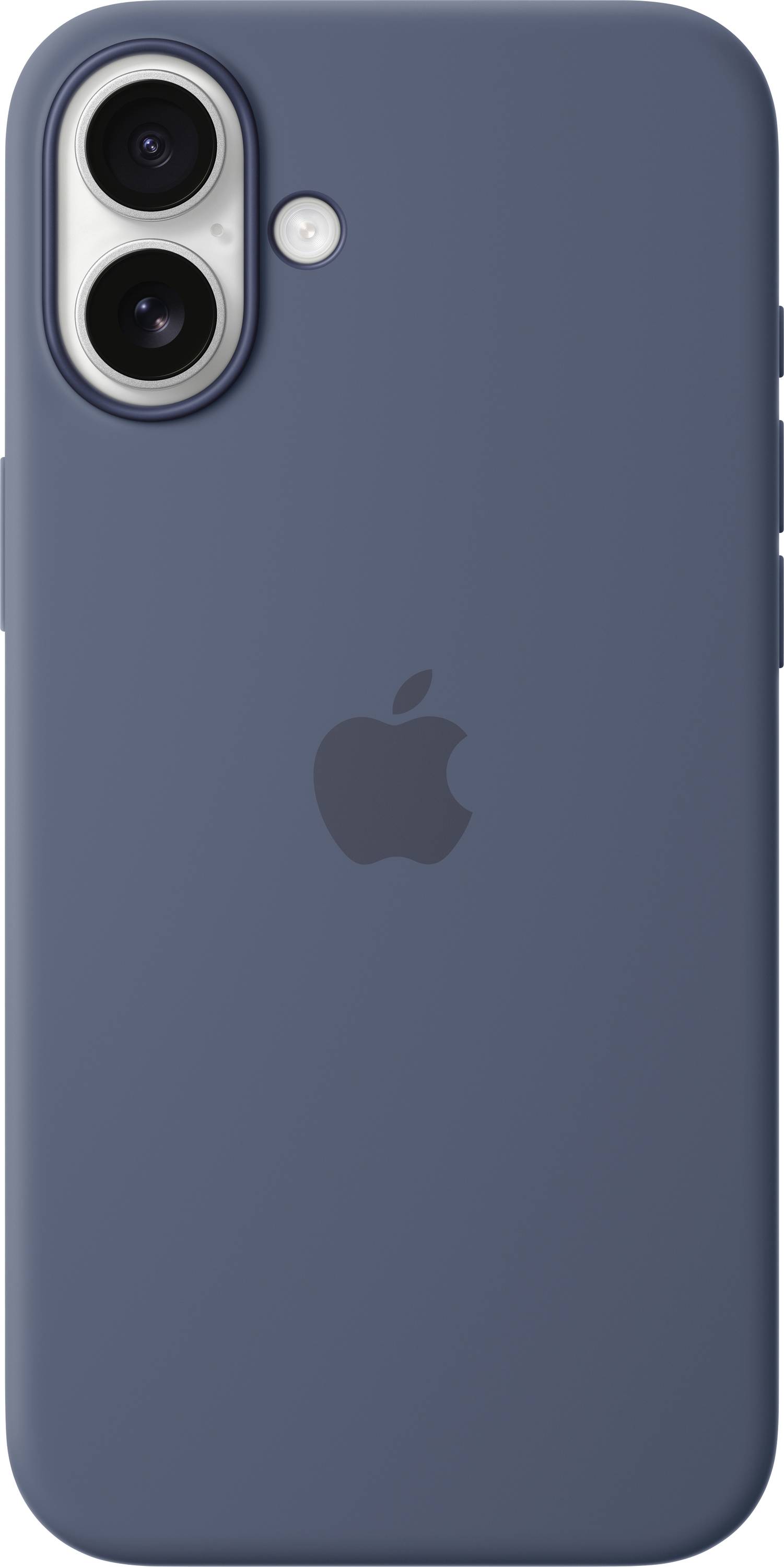 Apple Silicone Case Silikon Case Apple iPhone 16 Plus Denim Stoßfest, Induktives Laden MYYA3ZM/A