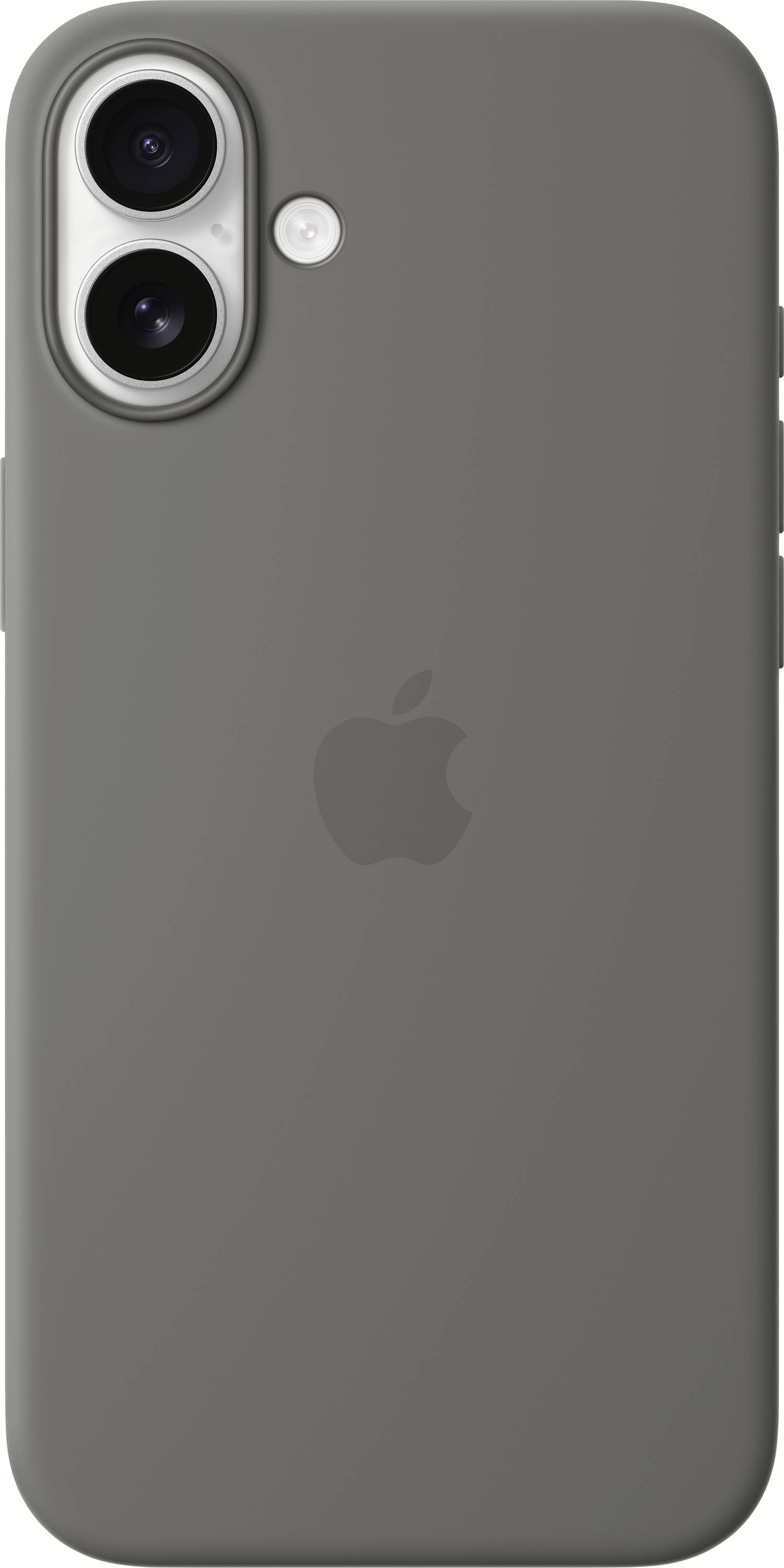 Apple Silicone Case Silikon Case iPhone 16 Plus Stein-Grau Stoßfest, Induktives Laden MYYC3ZM/A