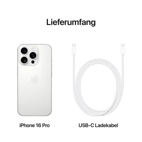 Apple iPhone 16 Pro Titan Weiß 1TB 16cm (6.3 Zoll) Apple iPhone 16 Pro Titan Weiß 1TB 16cm (6.3 Zoll)
