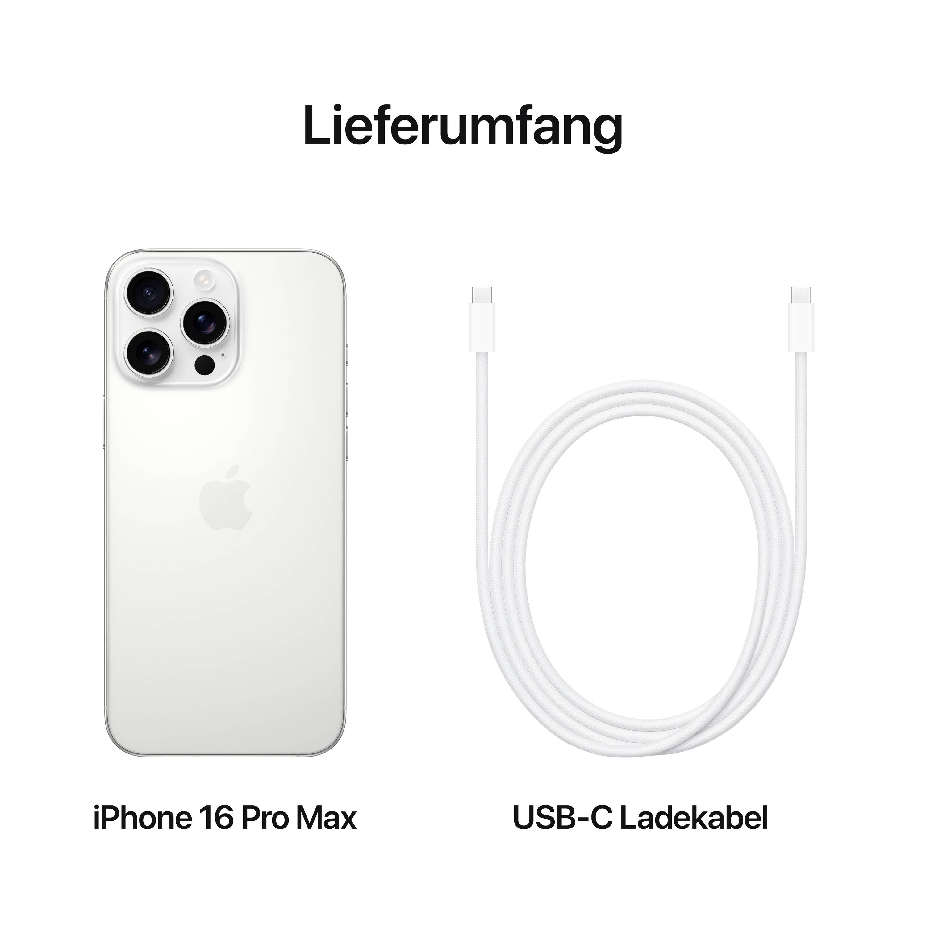 Apple iPhone 16 Pro Max Titan Weiß 1 TB EEK B (A - G) 17.5 cm (6.9 Zoll)