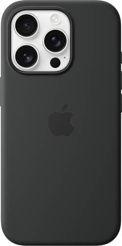 Apple Silicone Case MagSafe Silikon Case iPhone 16 Pro Schwarz Stoßfest, Induktives Laden MYY
