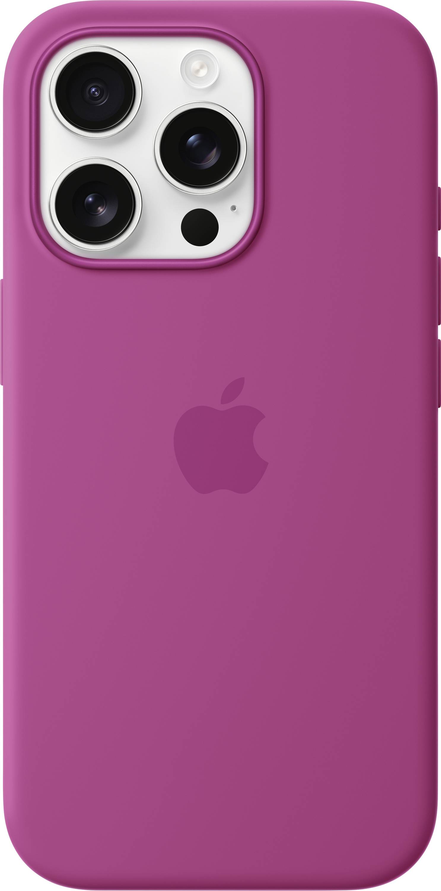 Apple Silicone Case MagSafe Silikon Case Apple iPhone 16 Pro Fuchsia Stoßfest, Induktives Laden MYYN3ZM/A