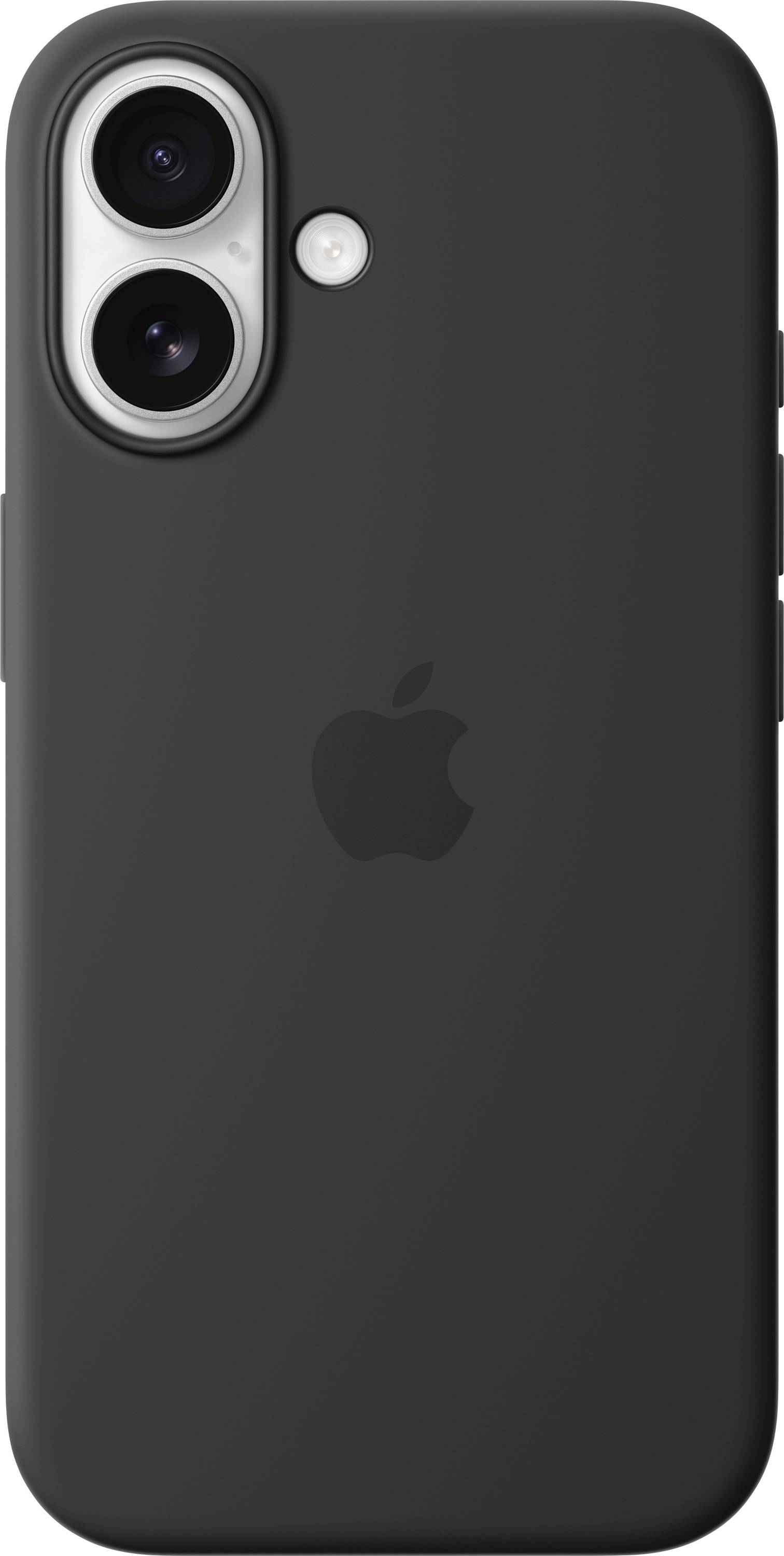 Apple Silicone Case MagSafe Silikon Case Apple iPhone 16 Schwarz Stoßfest, Induktives Laden