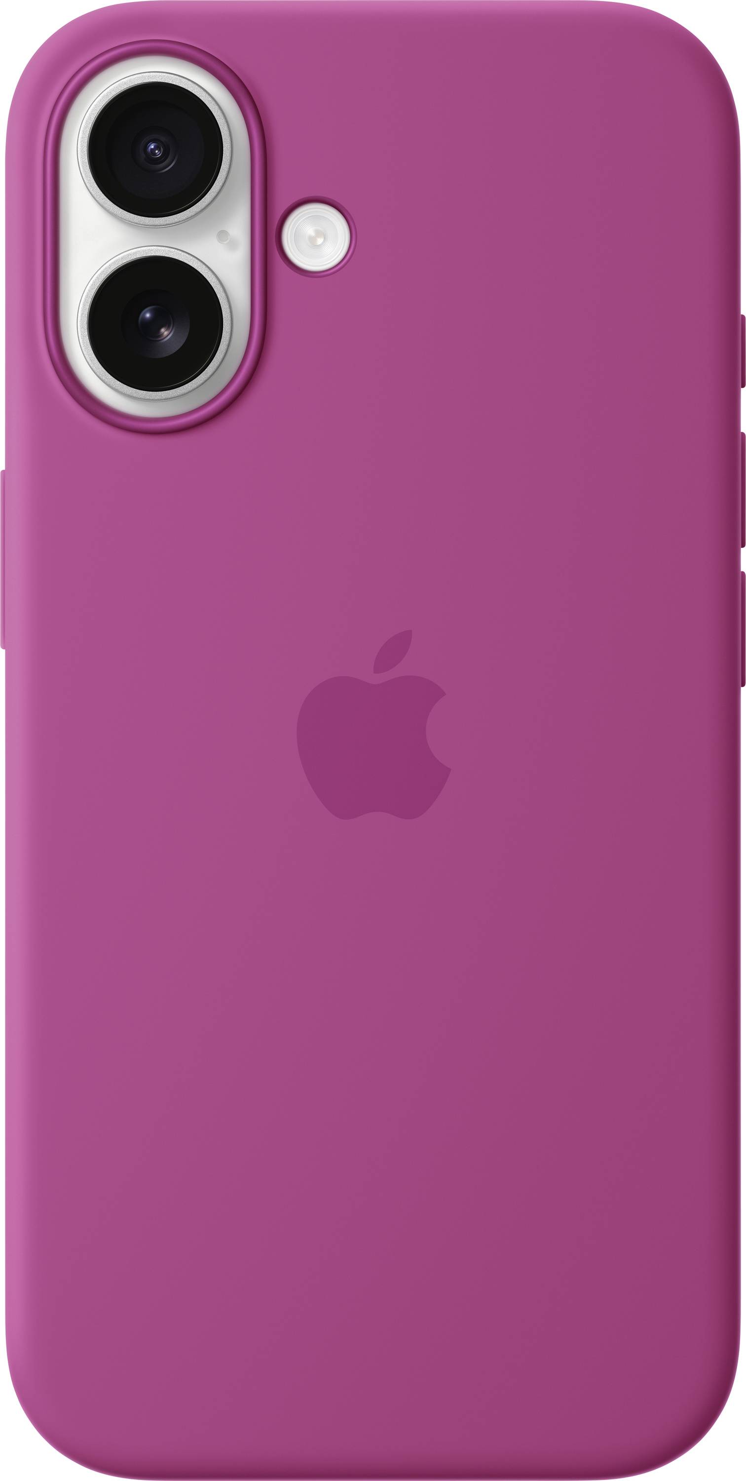 Apple Silicone Case MagSafe Silikon Case iPhone 16 Fuchsia Stoßfest, Induktives Laden MYY53ZM/A