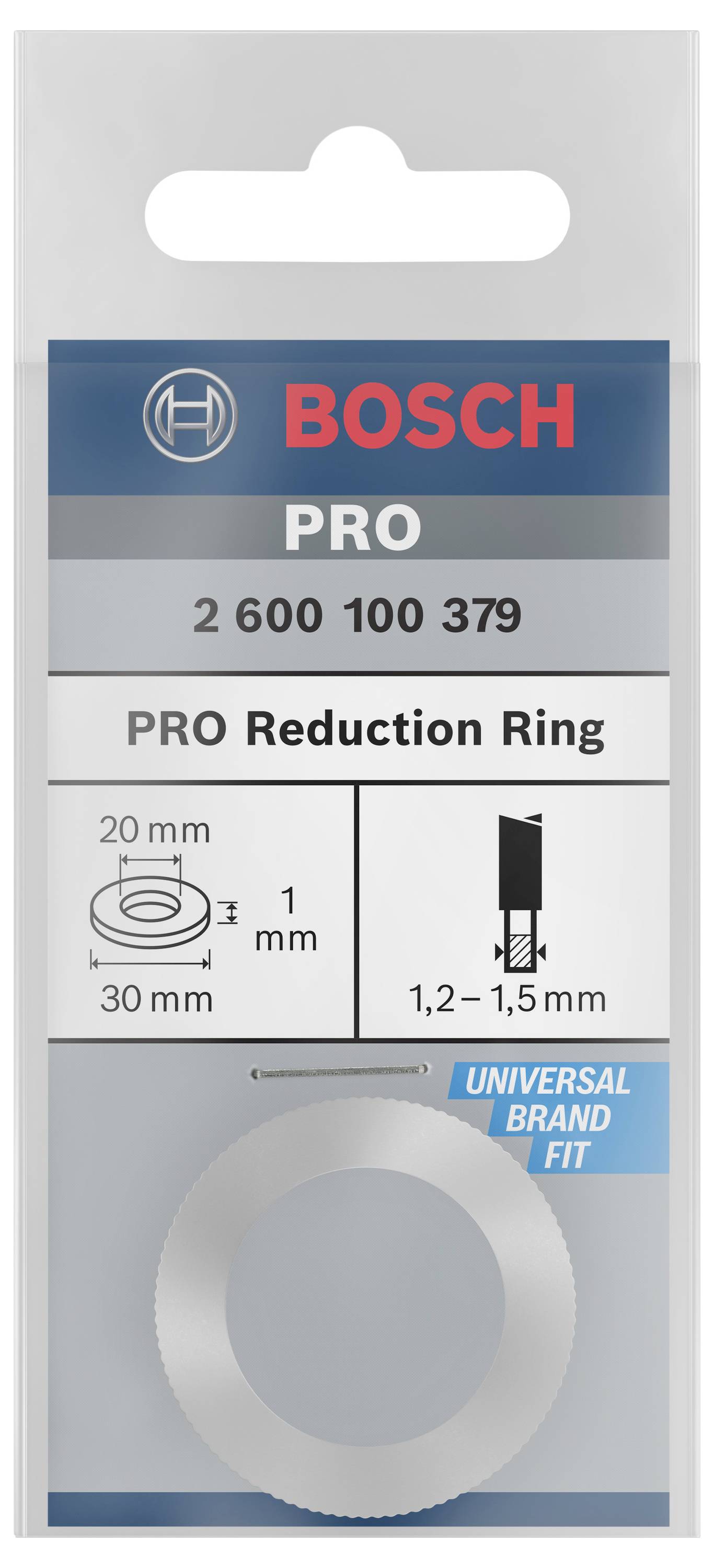Bosch Accessories Reduzierring für PRO Kreissägeblatt, 30 x 1 x 20 mm 2600100379