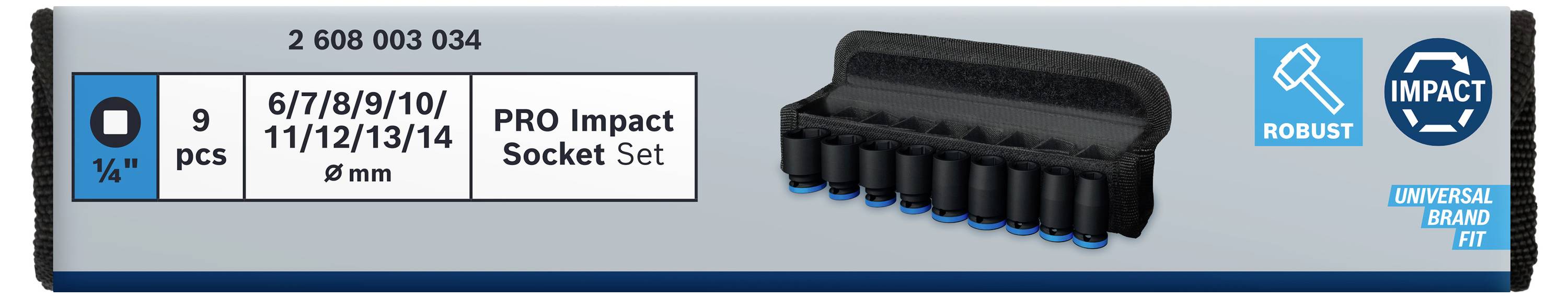 Bosch Accessories 2608003034 Steckschlüsseleinsatz-Set 2608003034