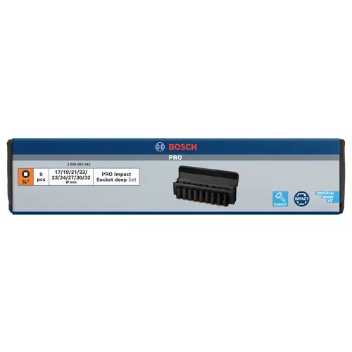 Bosch Accessories 2608003042 Steckschlüsseleinsatz-Set 2608003042 Bosch Accessories 2608003042 Steckschlüsseleinsatz-Set 2608003042