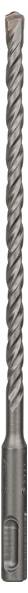 Ein grauer, spiralförmiger Bohrer geeignet für harte Materialien.