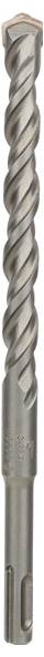 SDS-Bohrer mit spiralförmiger Struktur und kleinem, scharfen Kopf, verwendet zum Bohren in Beton oder Mauerwerk.