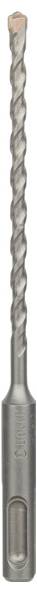 Bohrer mit spiralförmigem Schaft und scharfer Spitze, geeignet zum Bohren in Beton oder Mauerwerk.