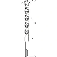 Bosch Accessories 2608831104 Hammerbohrer 10St. Bosch Accessories 2608831104 Hammerbohrer 10St.