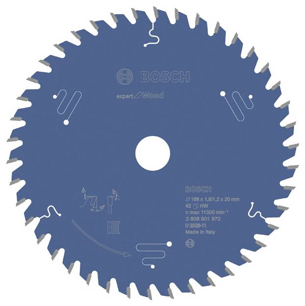 Bosch Accessories 2608901872 2608901872 Kreissägeblatt Zähneanzahl: 42 1St.
