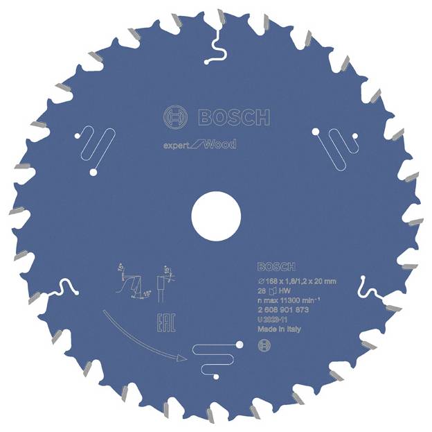 Bosch Accessories 2608901873 2608901873 Kreissägeblatt Zähneanzahl: 28 1 St.