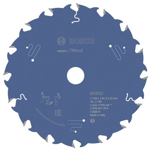 Bosch Accessories 2608901874 2608901874 Kreissägeblatt Zähneanzahl: 16 1 St.