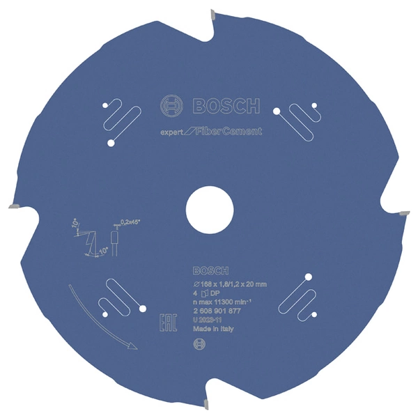 Bosch Accessories 2608901877 2608901877 Kreissägeblatt Zähneanzahl: 4 1St. Bosch Accessories 2608901877 2608901877 Kreissägeblatt Zähneanzahl: 4 1St.