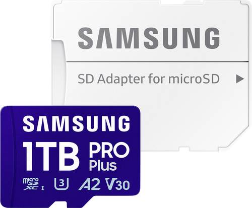 Samsung microSD Card PRO Plus microSDXC-Karte Retail 1TB Class 10, UHS-I, Class 3 UHS-I , v30 Video