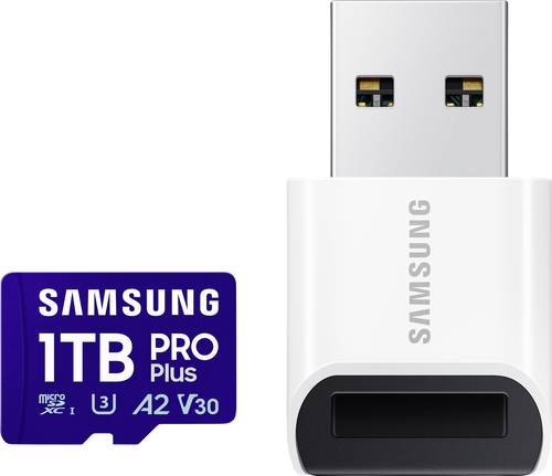 Samsung microSD Card PRO Plus (2023) miniSDXC-Karte Retail 1TB Class 10, UHS-Class 1, Class 3 UHS-I