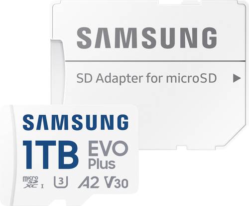 Samsung microSD Card EVO Plus microSD-Karte Retail 1TB A2 Application Performance Class, v30 Video S