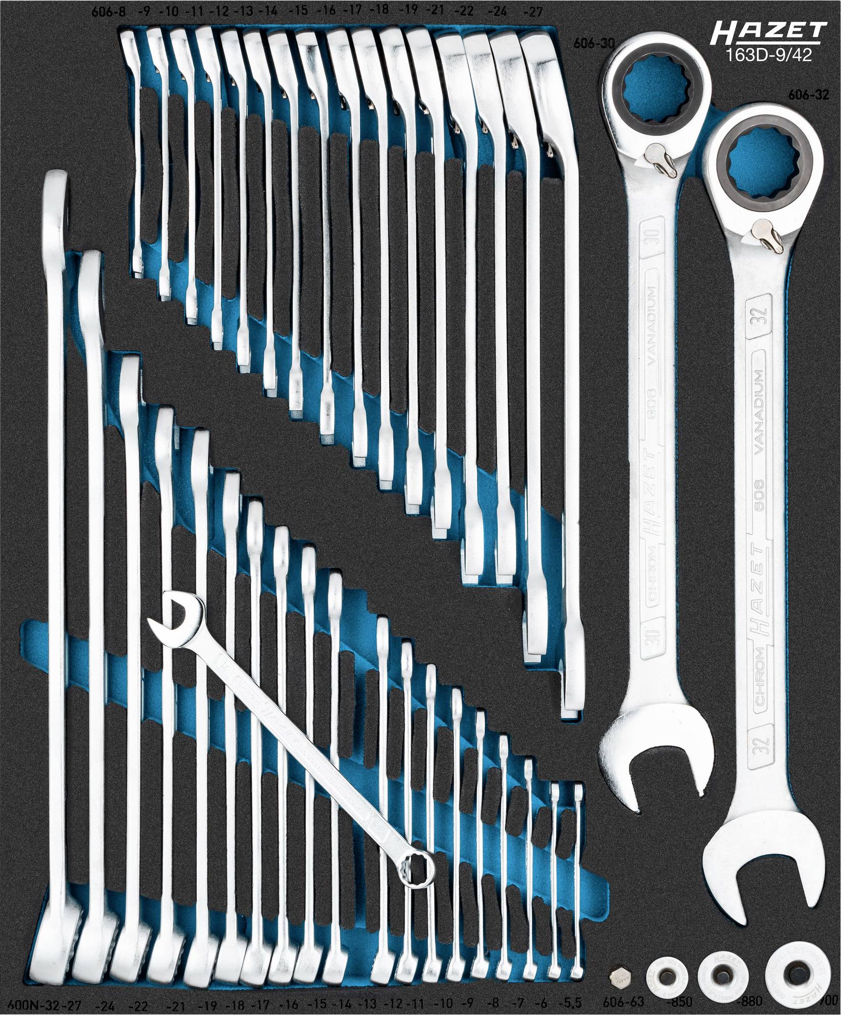 Hazet 163D-9/42 Ring-Maulschlüssel
