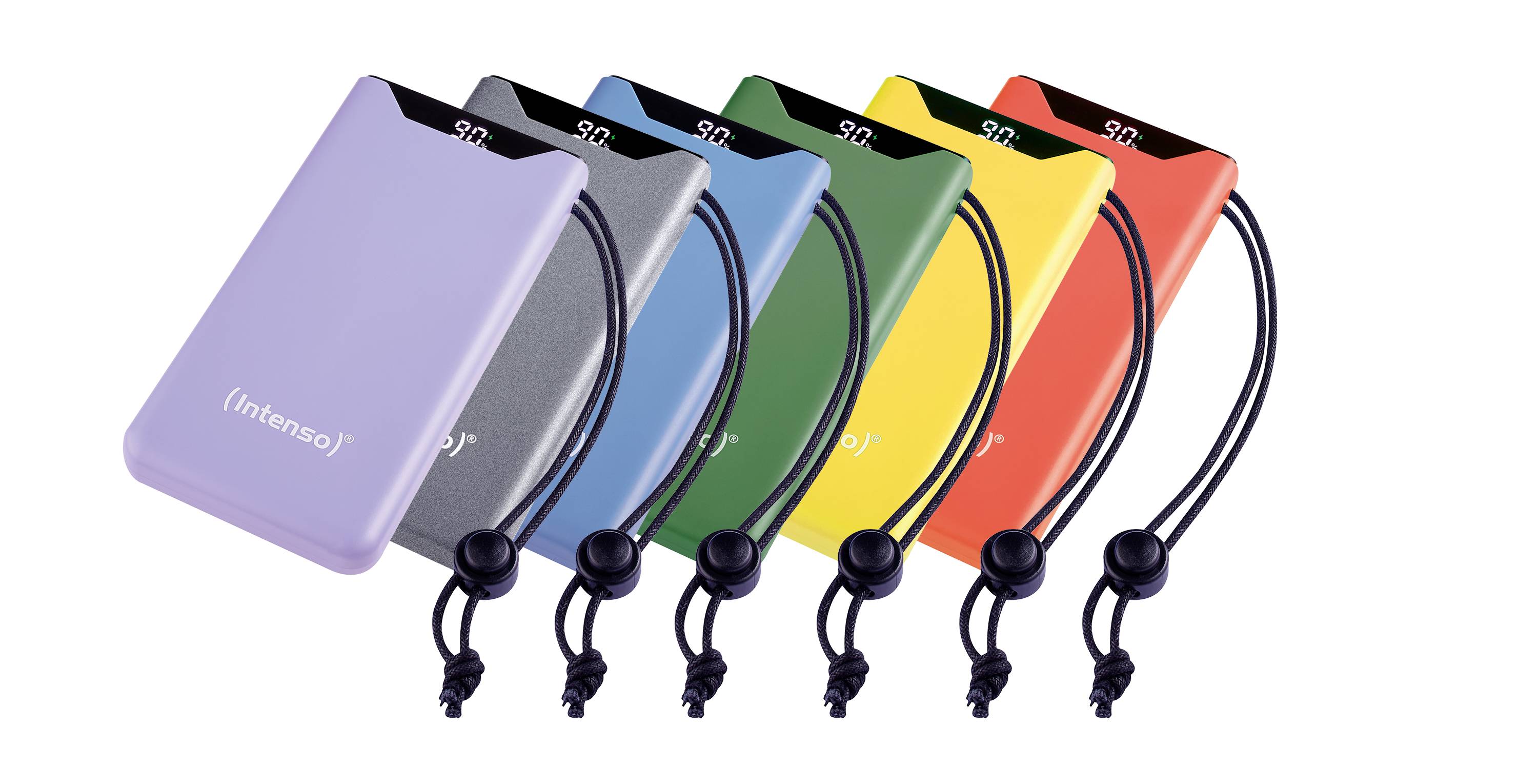 Intenso F10000 Powerbank 10000 mAh Quick Charge, USB PD LiPo USB-A, USB-C® Purple Statusanzeige