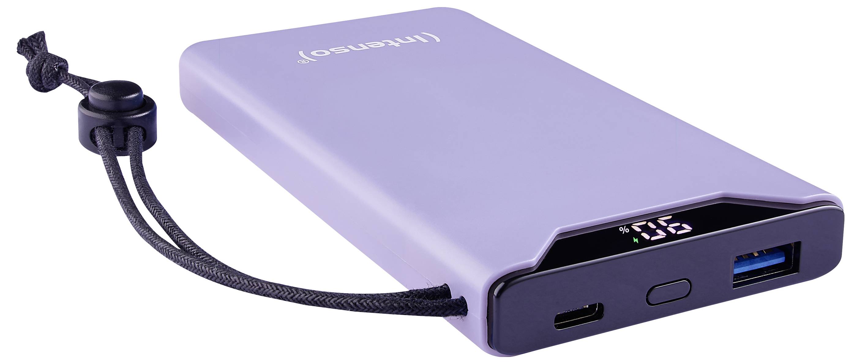 Intenso F10000 Powerbank 10000 mAh Quick Charge, USB PD LiPo USB-A, USB-C® Purple Statusanzeige