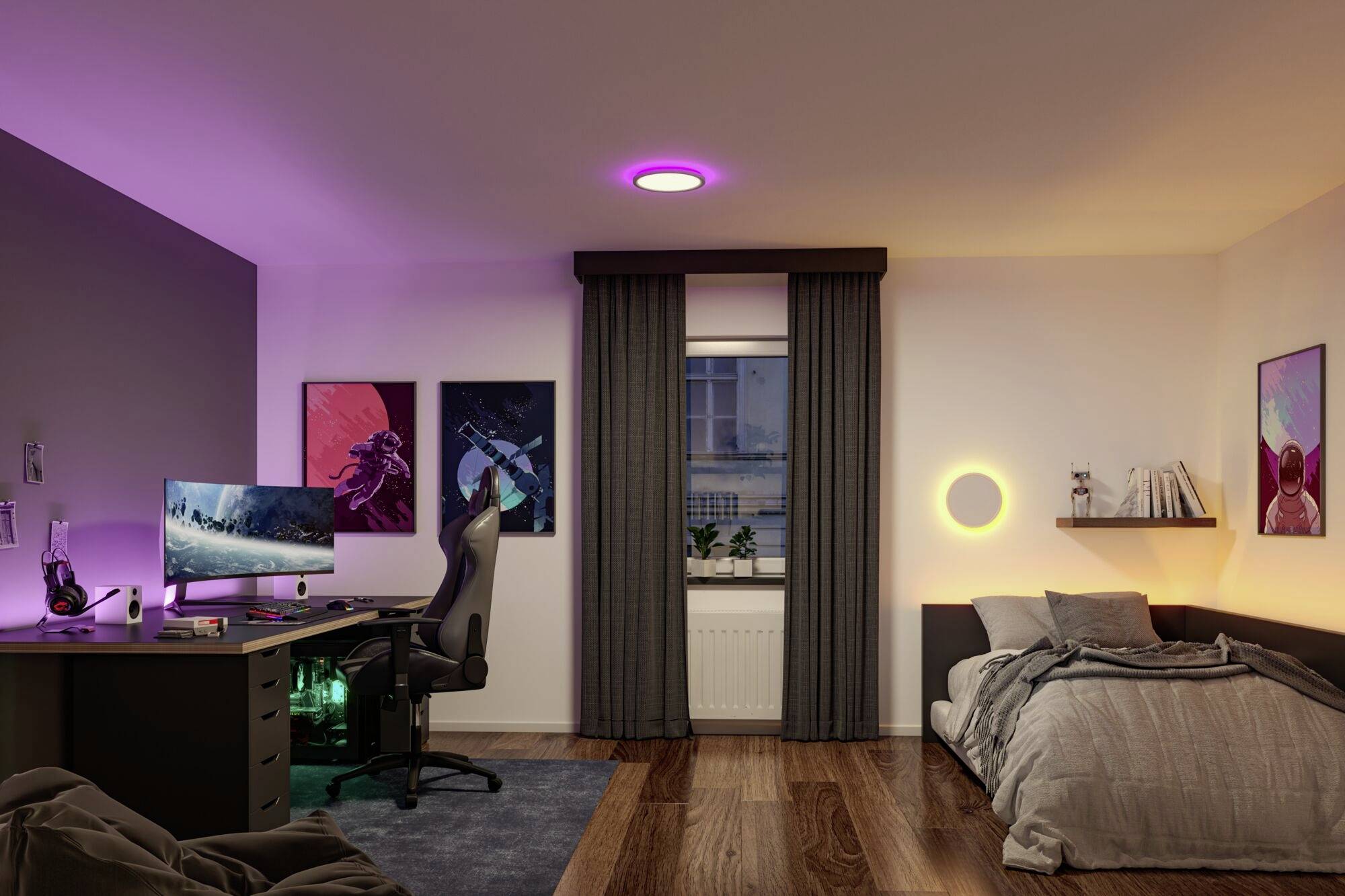 Paulmann Atria Shine 71191 LED-Deckenleuchte 19W Warmweiß Weiß