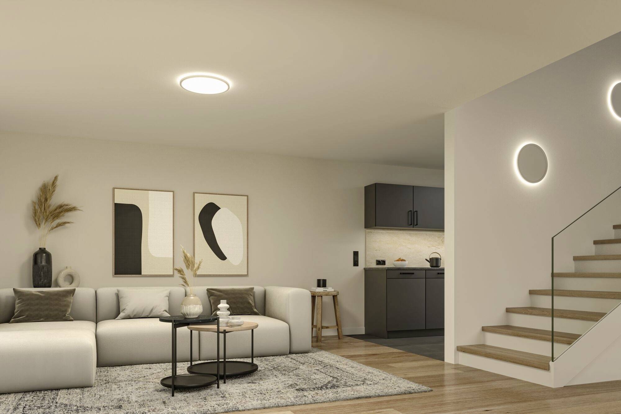 Paulmann Atria Shine 71190 LED-Deckenleuchte 32W Warmweiß Weiß