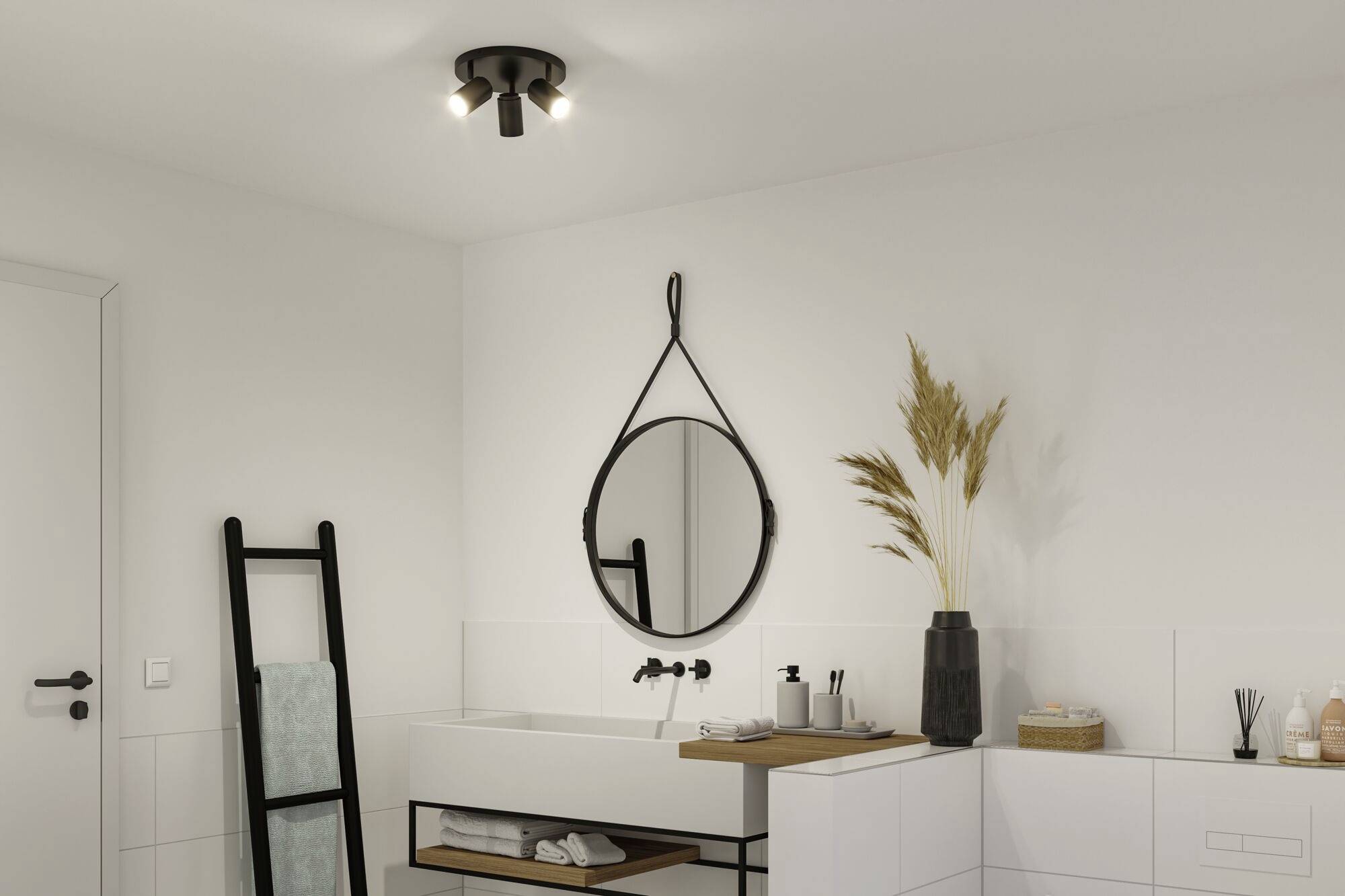 Paulmann 66776 Deckenleuchte GU10 Schwarz (matt)