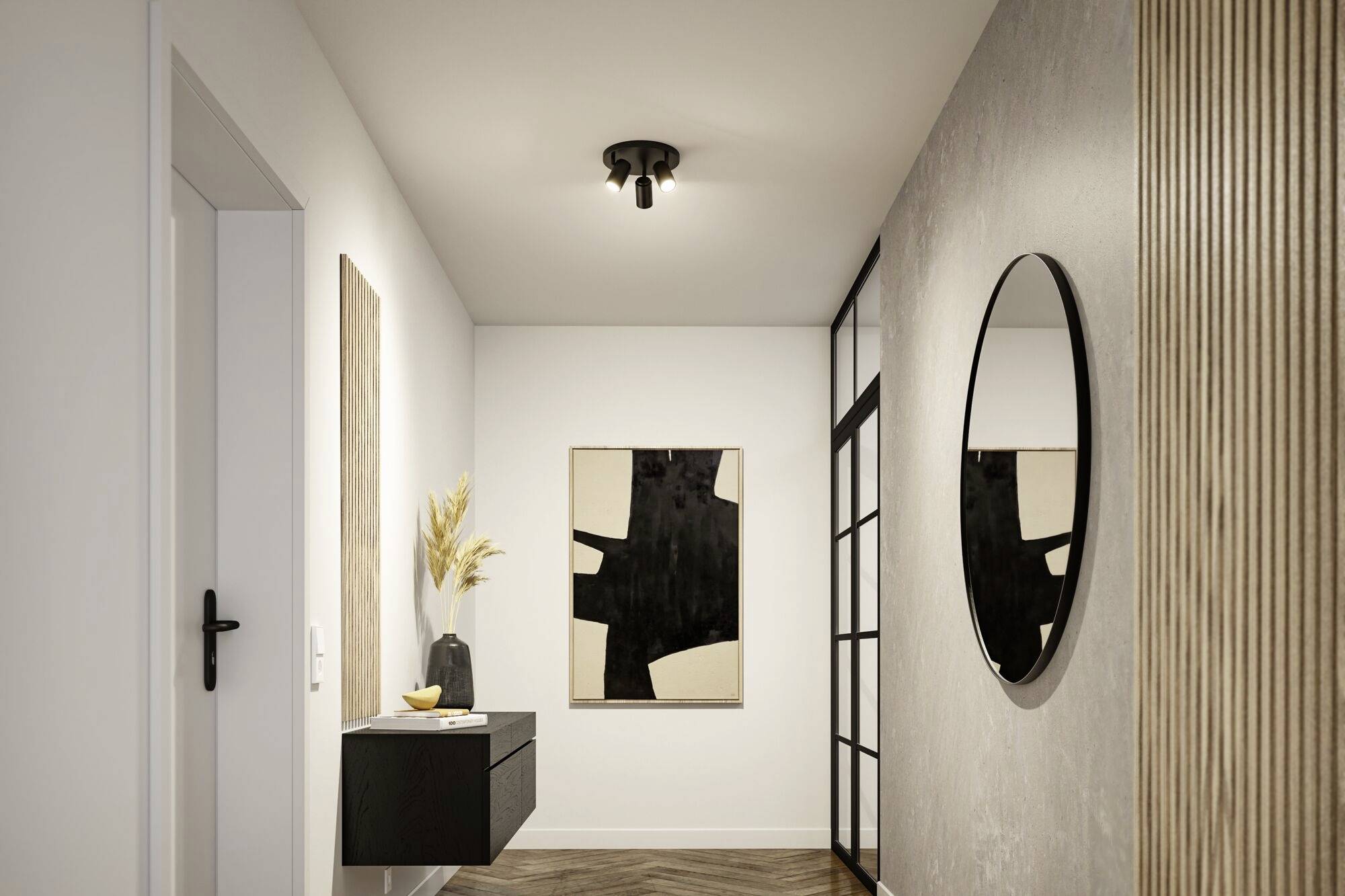 Paulmann 66776 Deckenleuchte GU10 Schwarz (matt)