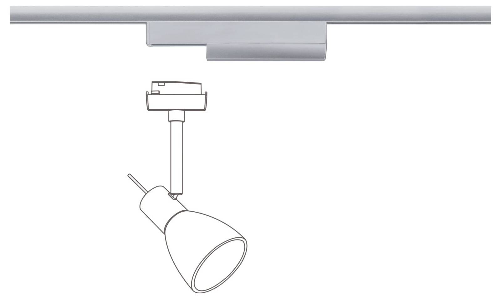 Paulmann 95676 Hochvolt-Schienensystem-Komponente Chrom (matt)