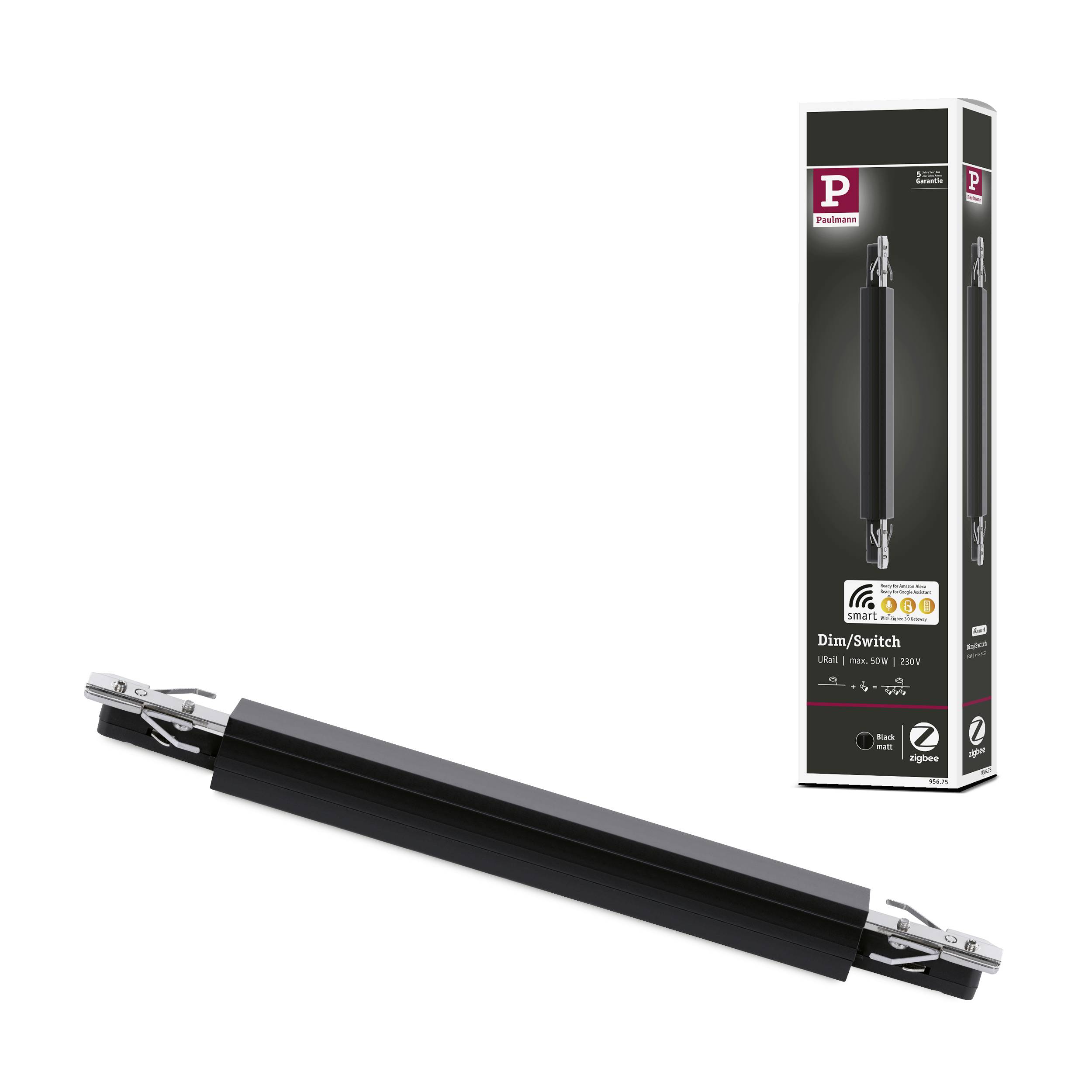Paulmann 95675 Hochvolt-Schienensystem-Komponente Dimm/Switch-Verbinder Schwarz (matt)