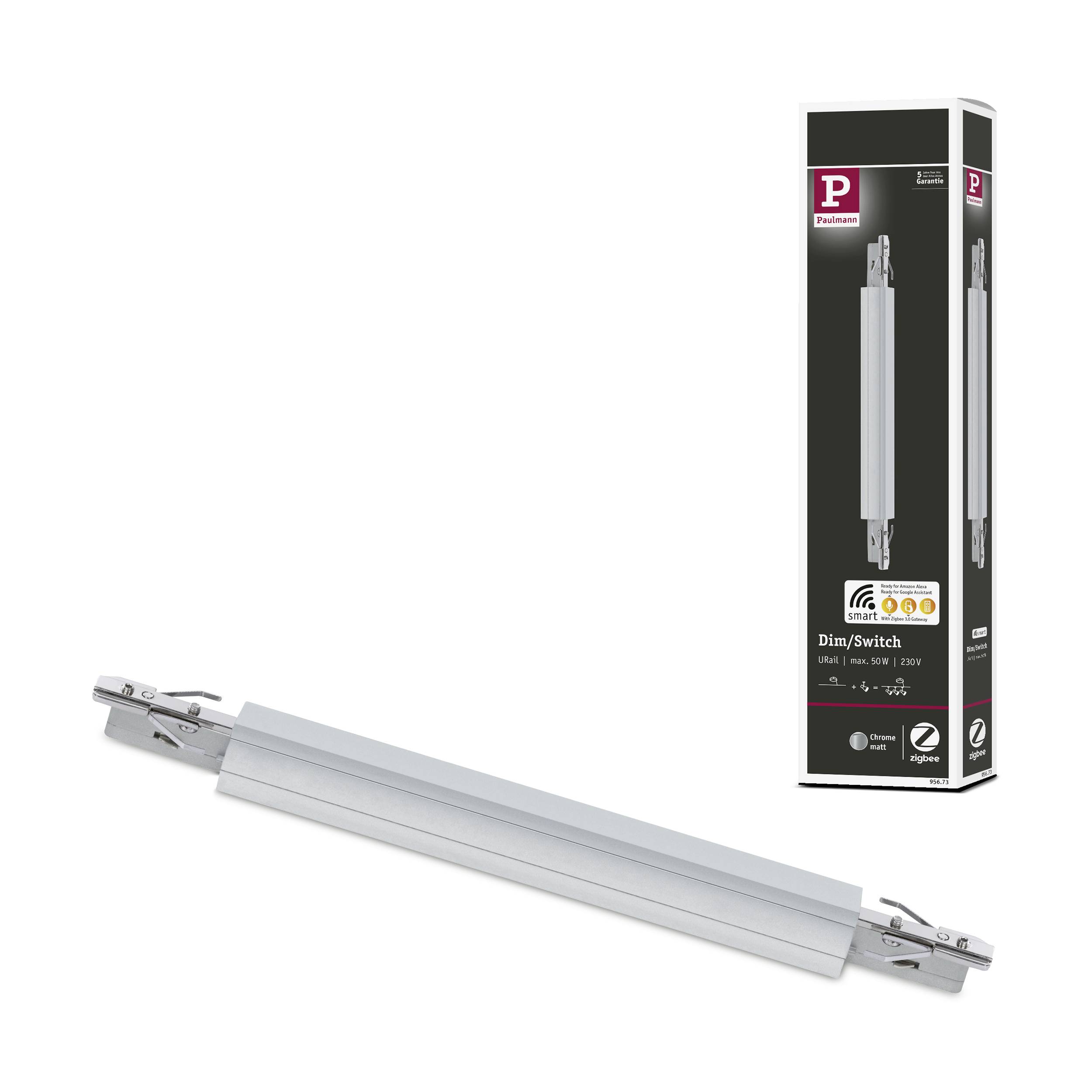 Paulmann 95673 Hochvolt-Schienensystem-Komponente Dimm/Switch-Verbinder Chrom (matt)