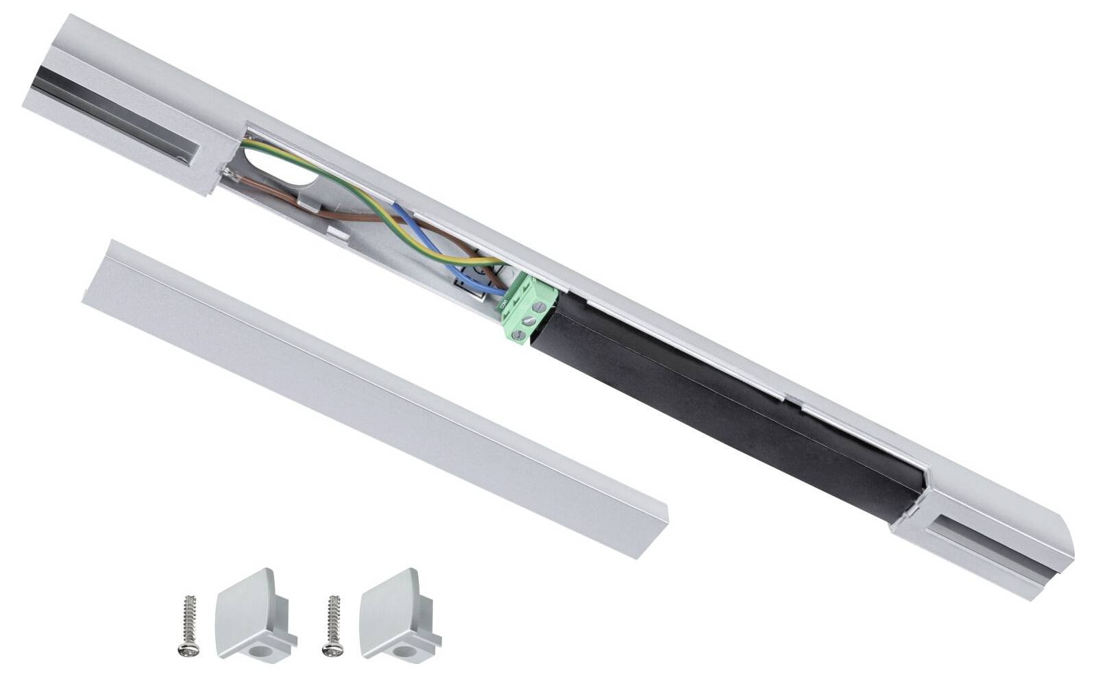 Paulmann 95667 Hochvolt-Schienensystem-Komponente Mitteleinspeiser Chrom (matt)