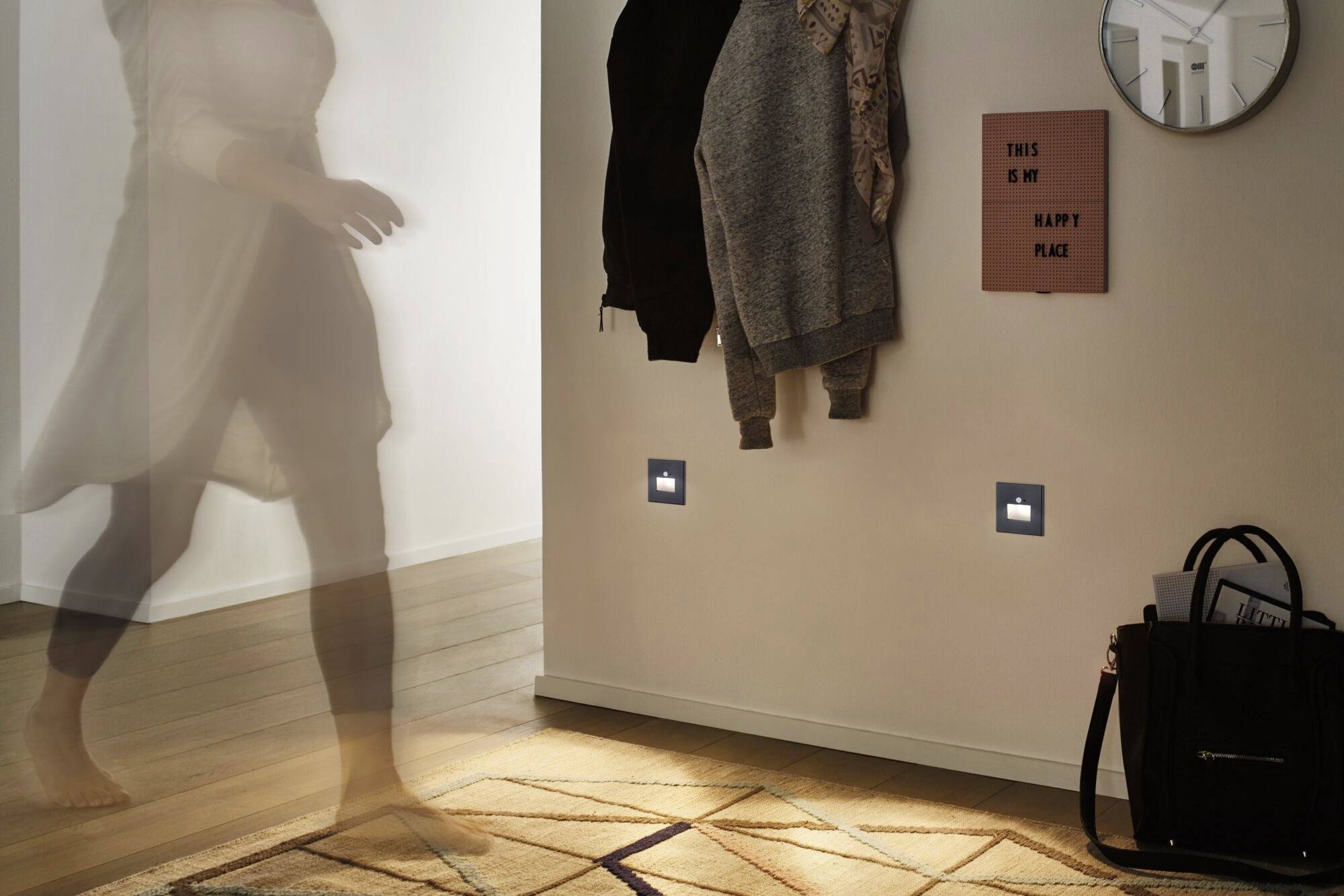 Paulmann 93135 LED-Wandeinbauleuchte LED 1.2W Schwarz