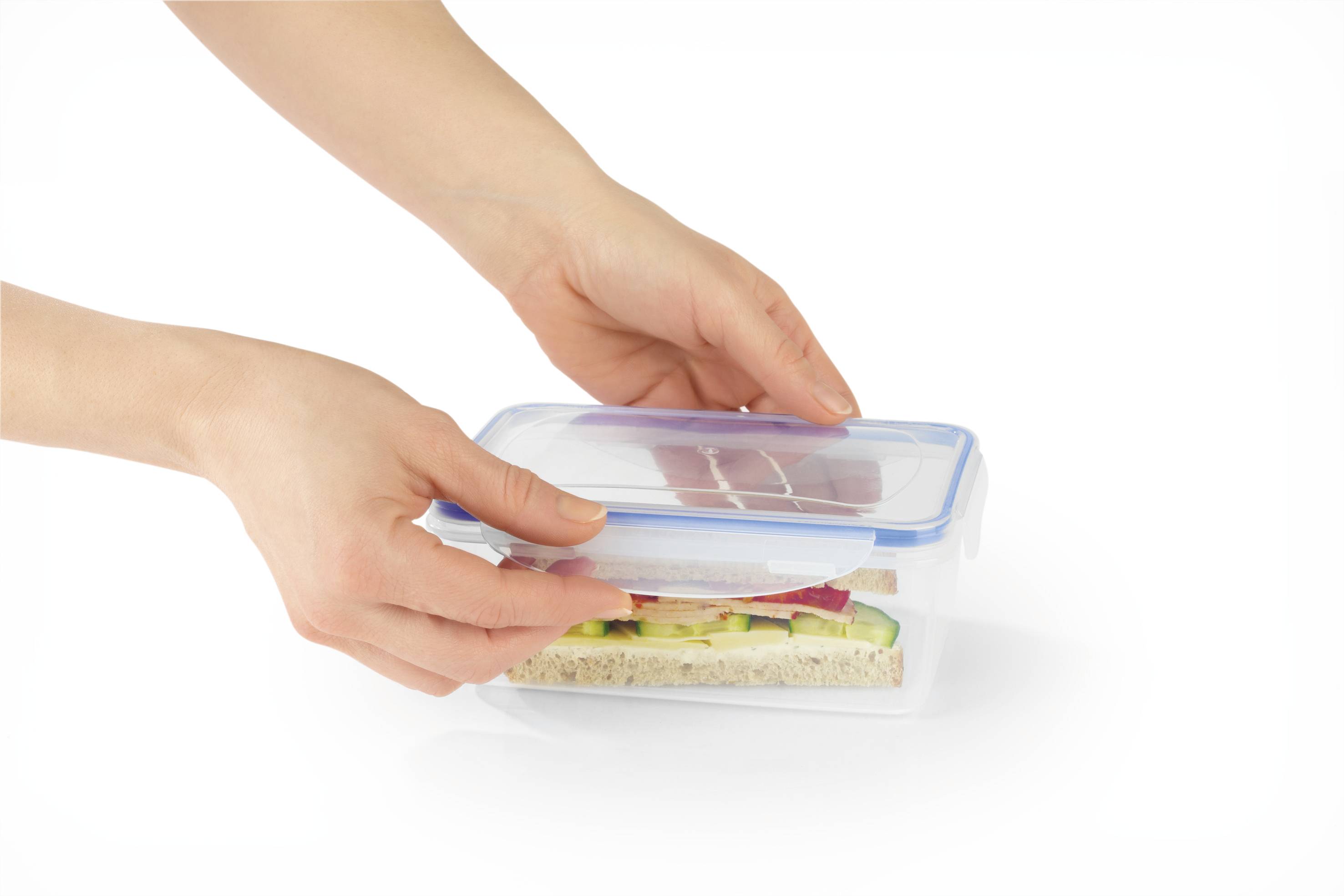 GourmetMaxx Klick-it Frischhaltedose 0.18 l, 0.4 l, 0.8 l, 1.2 l, 2.2l 5er Set Kunststoff mit Deckel, spülmaschinenfest