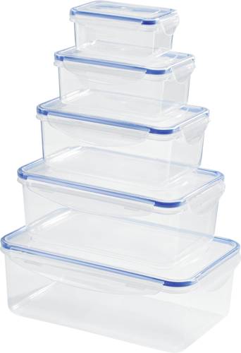 GourmetMaxx Klick-it Frischhaltedose 0.18 l, 0.4 l, 0.8 l, 1.2 l, 2.2l 5er Set Kunststoff mit Deckel