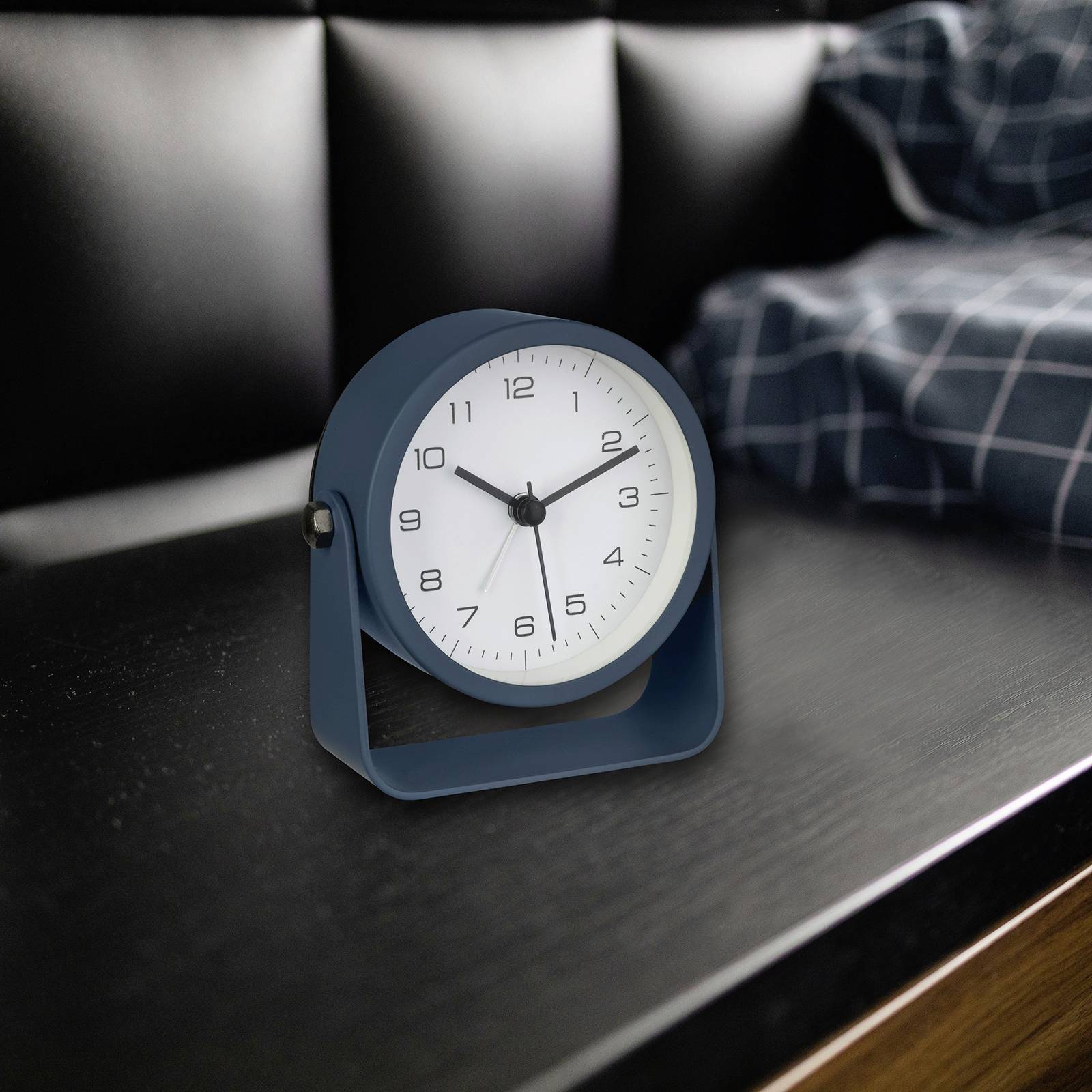 TFA Dostmann 60.1042.06 Quarz Tischuhr Blau Alarmzeiten 1 Leisegang-Uhrwerk