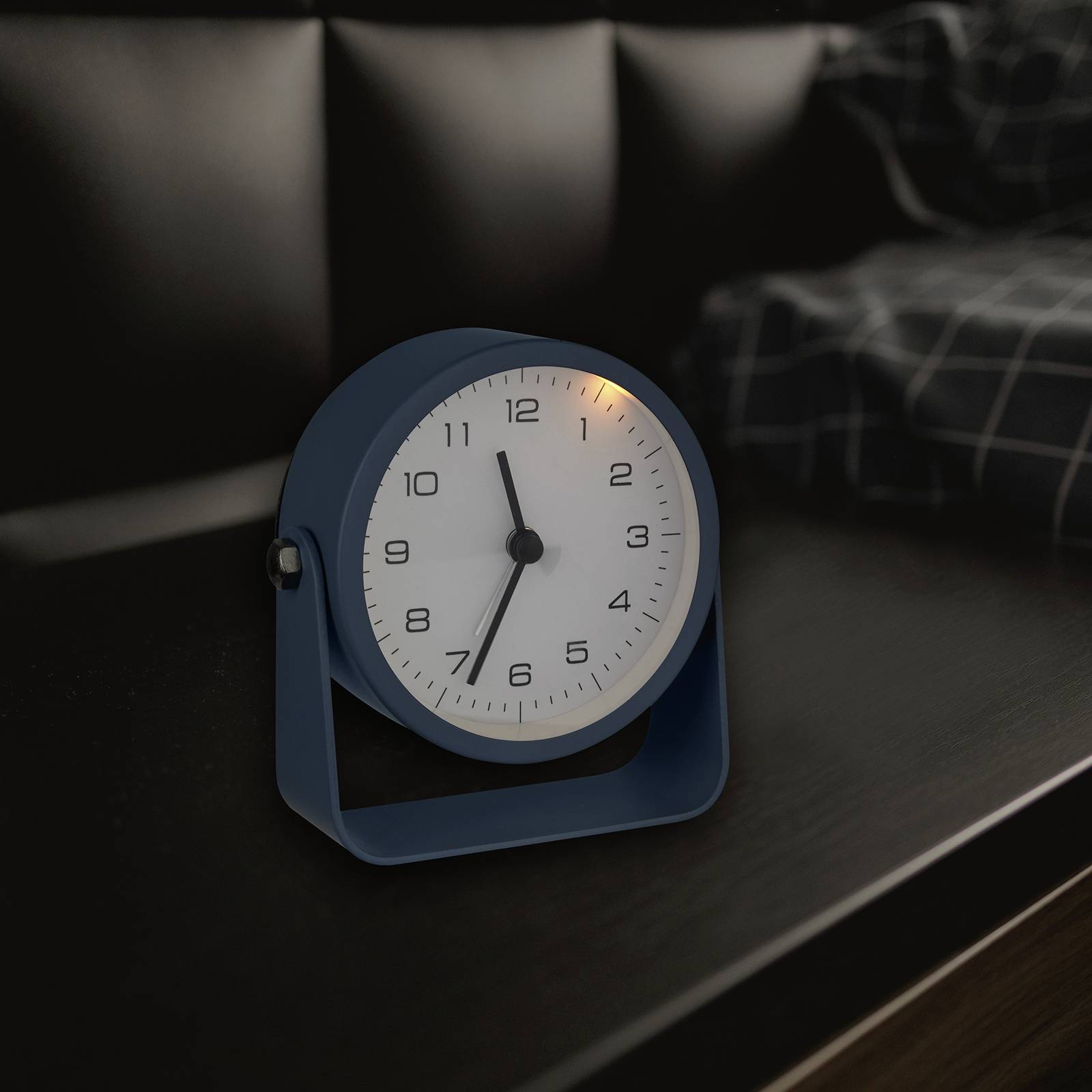 TFA Dostmann 60.1042.06 Quarz Tischuhr Blau Alarmzeiten 1 Leisegang-Uhrwerk