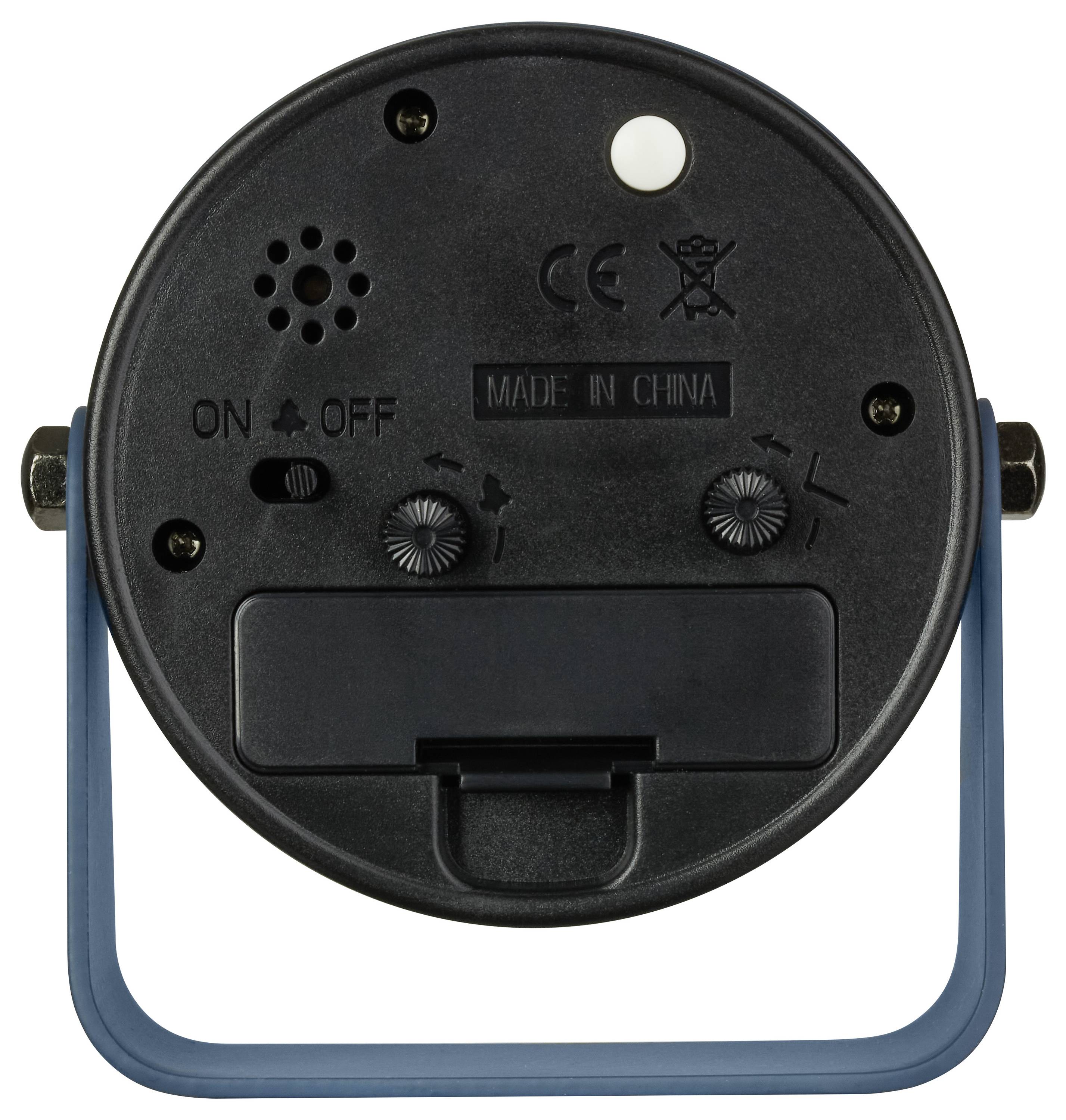 TFA Dostmann 60.1042.06 Quarz Tischuhr Blau Alarmzeiten 1 Leisegang-Uhrwerk