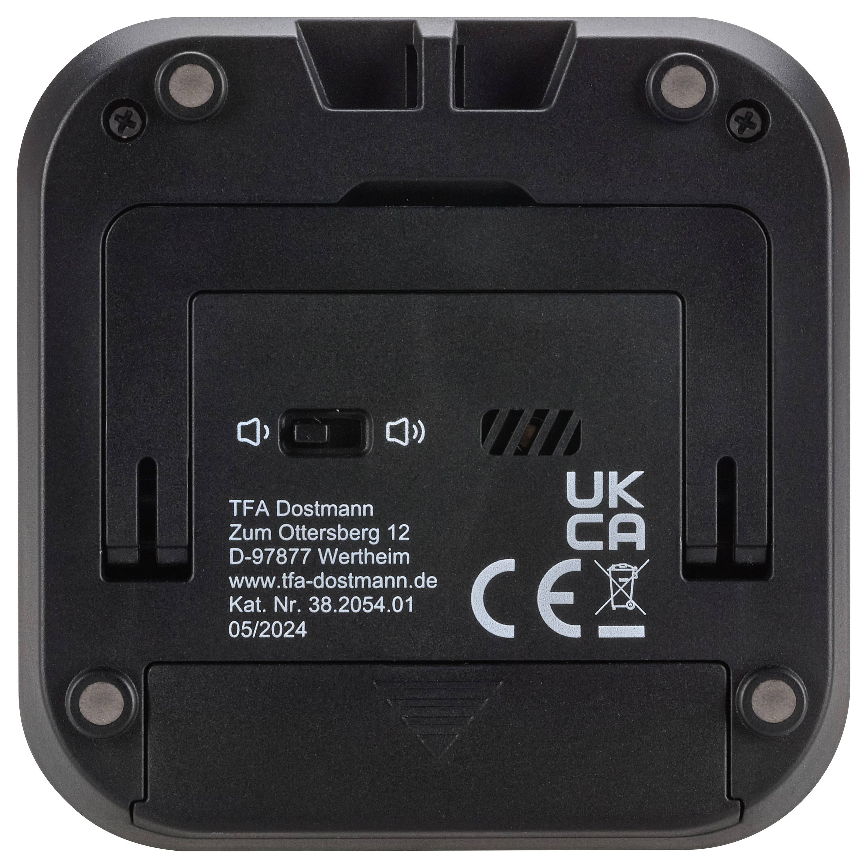 TFA Dostmann Digitaler Timer und Stoppuhr mit großen Ziffern Timer Schwarz digital