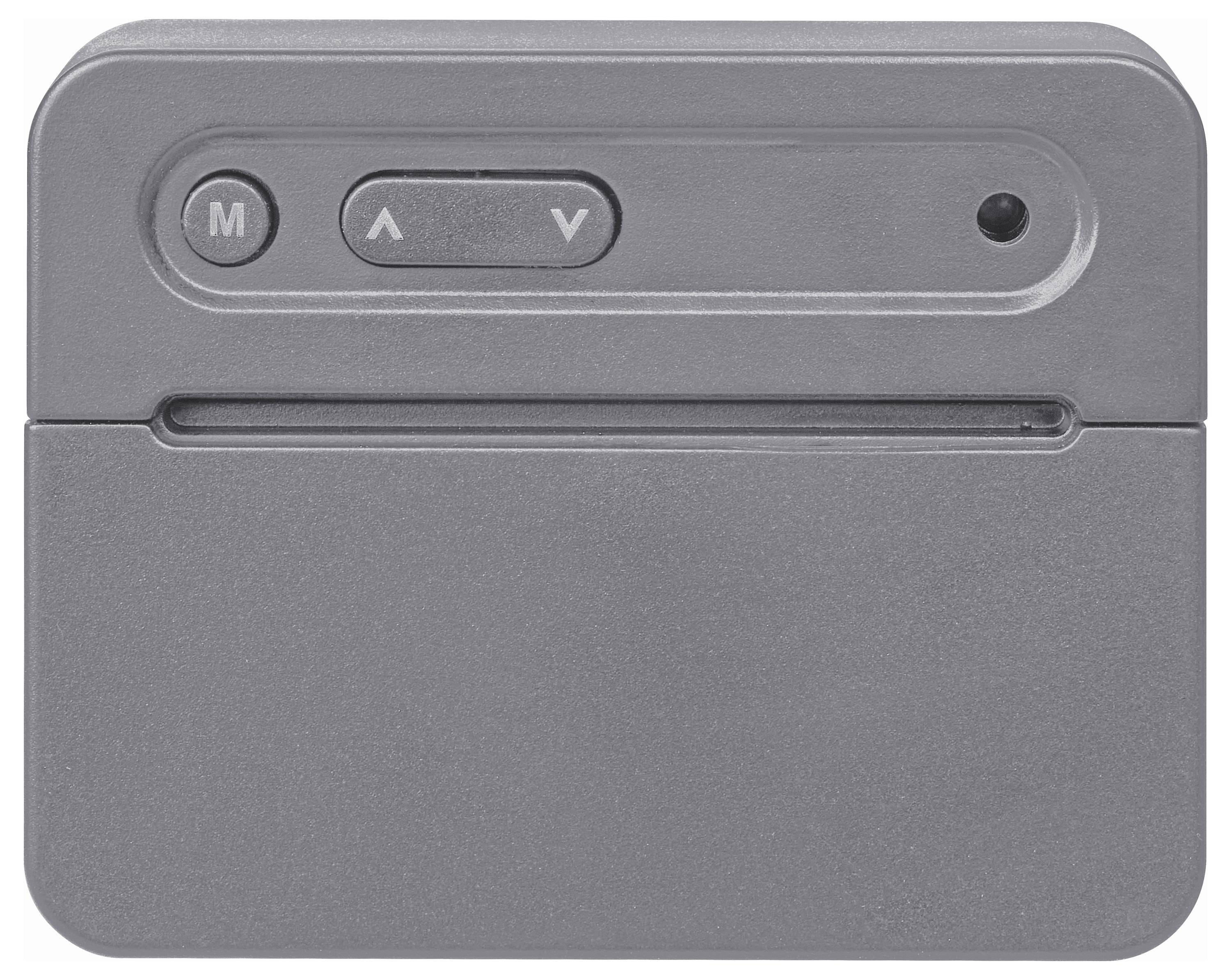 TFA Dostmann 60.2044.10 Quarz Wecker Grau Alarmzeiten 1