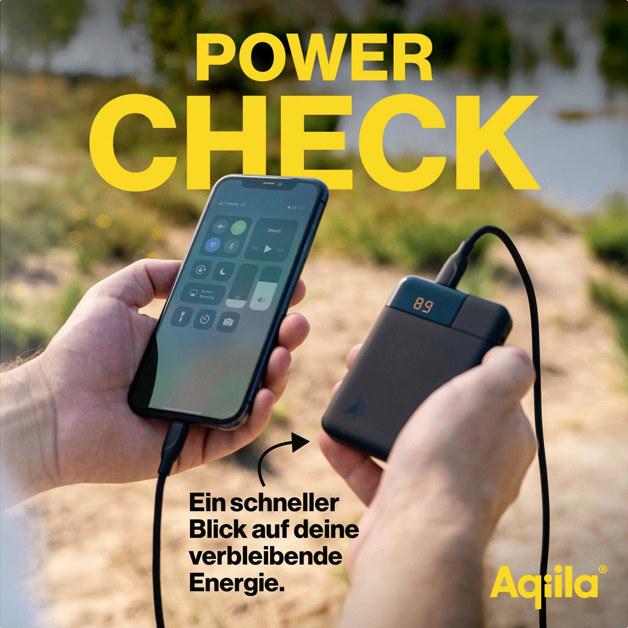 Aqiila Powerbird B5B Powerbank 5000 mAh LiPo USB-A, USB-C® Schwarz