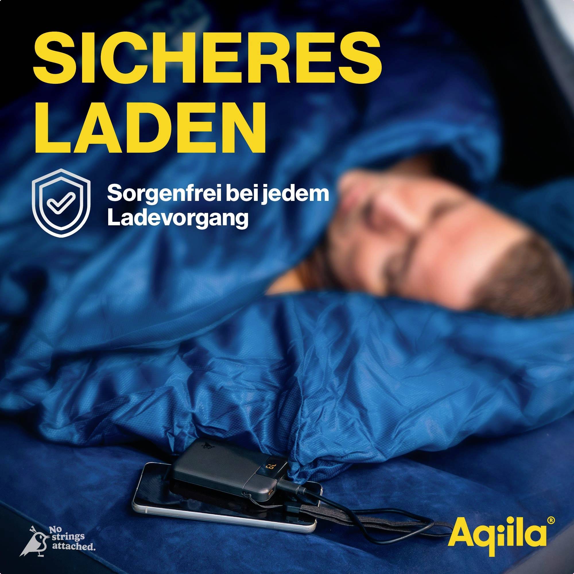 Aqiila Powerbird B5B Powerbank 5000 mAh LiPo USB-A, USB-C® Schwarz