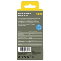 Aqiila Powerbird B5B Powerbank 5000 mAh LiPo USB-A, USB-C® Schwarz Aqiila Powerbird B5B Powerbank 5000 mAh LiPo USB-A, USB-C® Schwarz