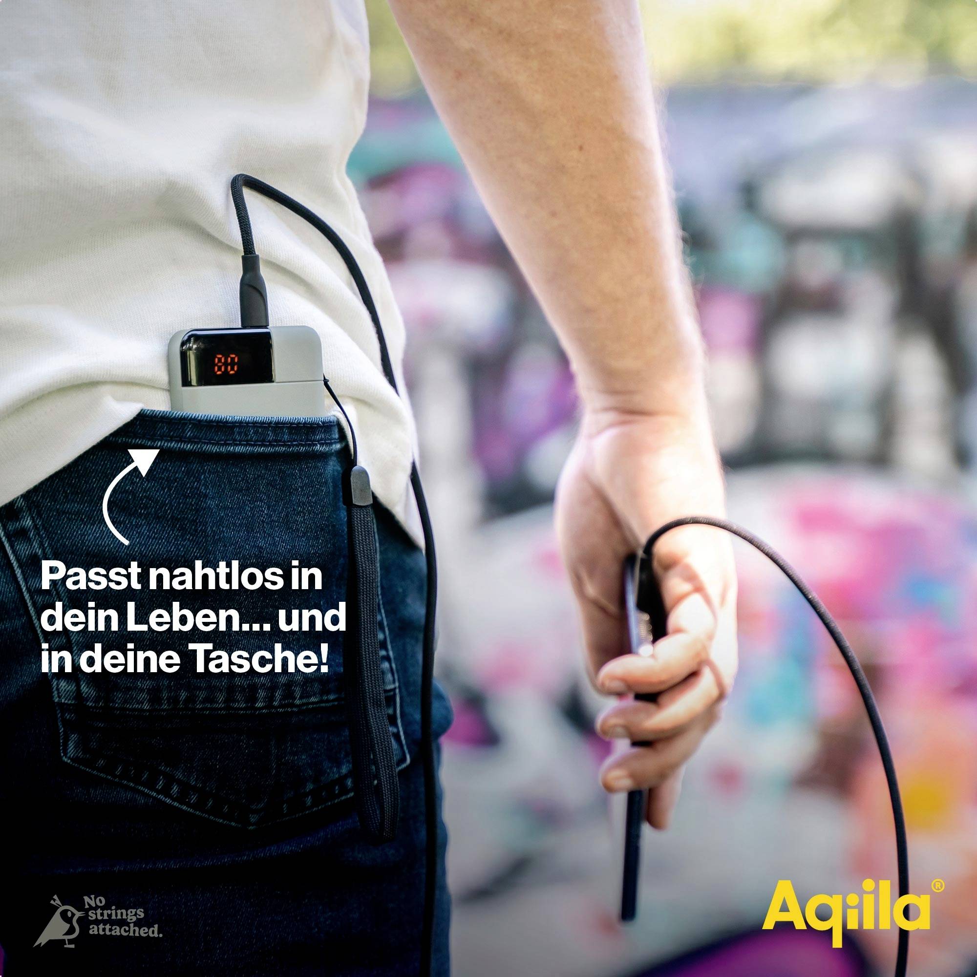 Aqiila Powerbird B5M Powerbank 5000 mAh LiPo USB-A, USB-C® Moosgrün