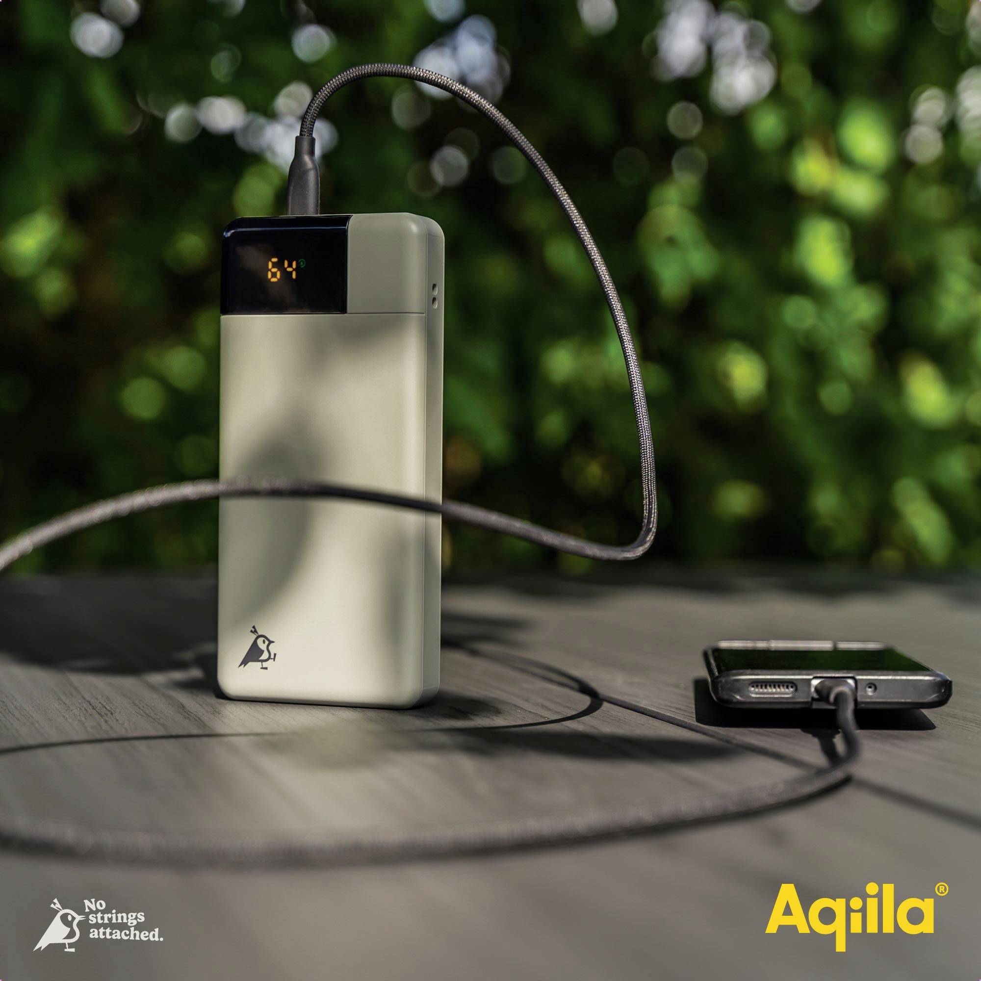Aqiila Powerbird B20M Powerbank 20000 mAh LiPo USB-A, USB-C® Moosgrün