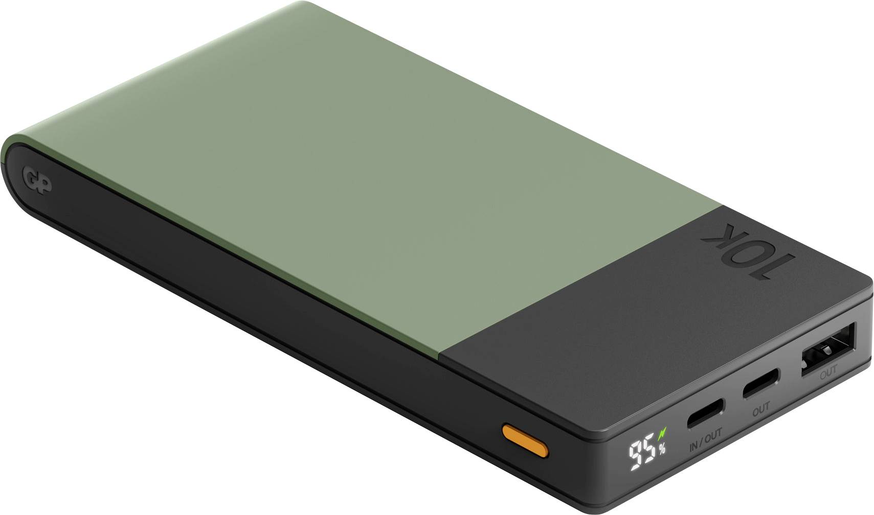 GP GPACCM10C000 Powerbank 10000 mAh LiPo USB-A, USB-C® Moosgrün