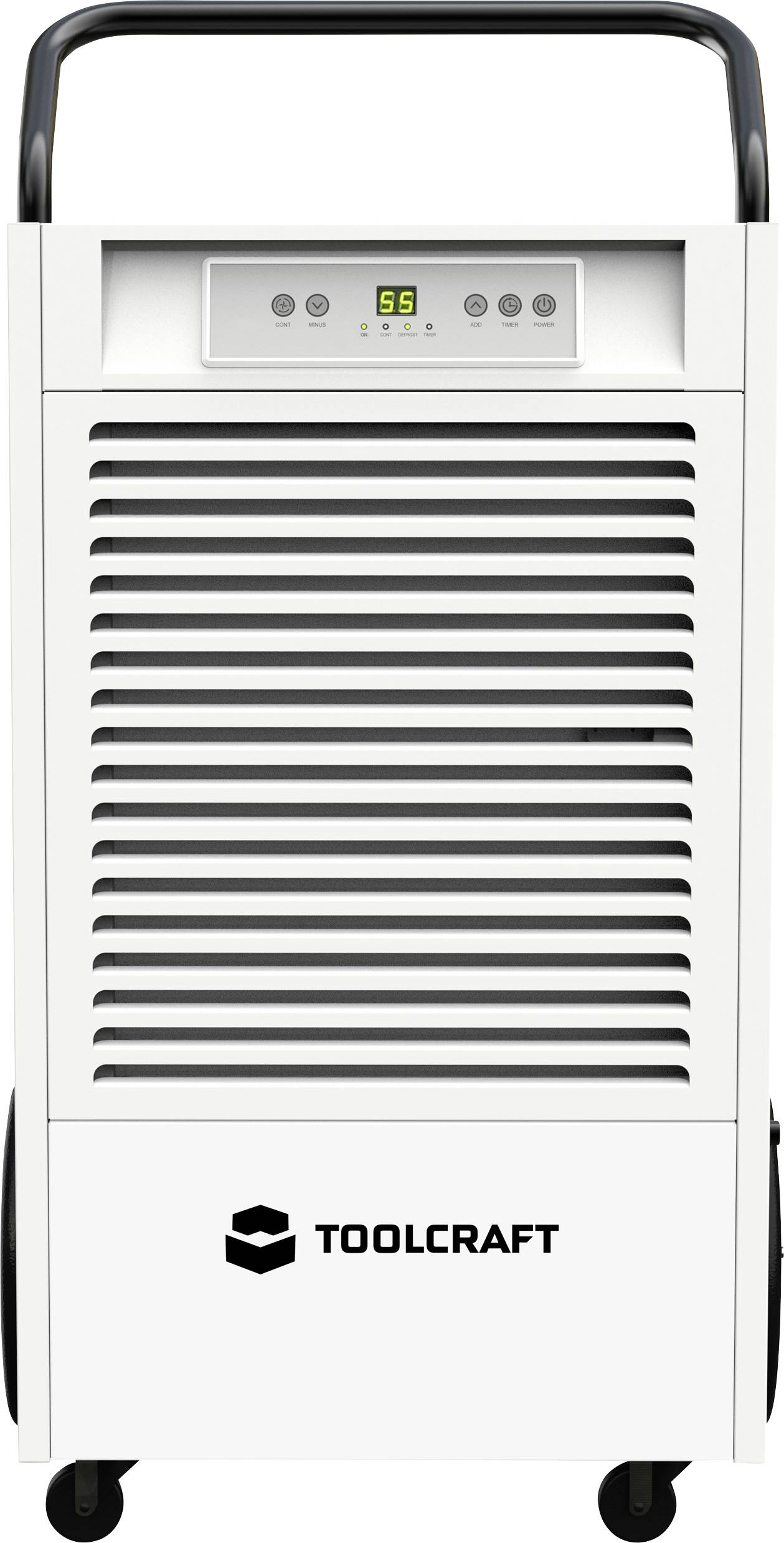 TOOLCRAFT Luftentfeuchter 120m² 1260W 90 l/Tag Weiß