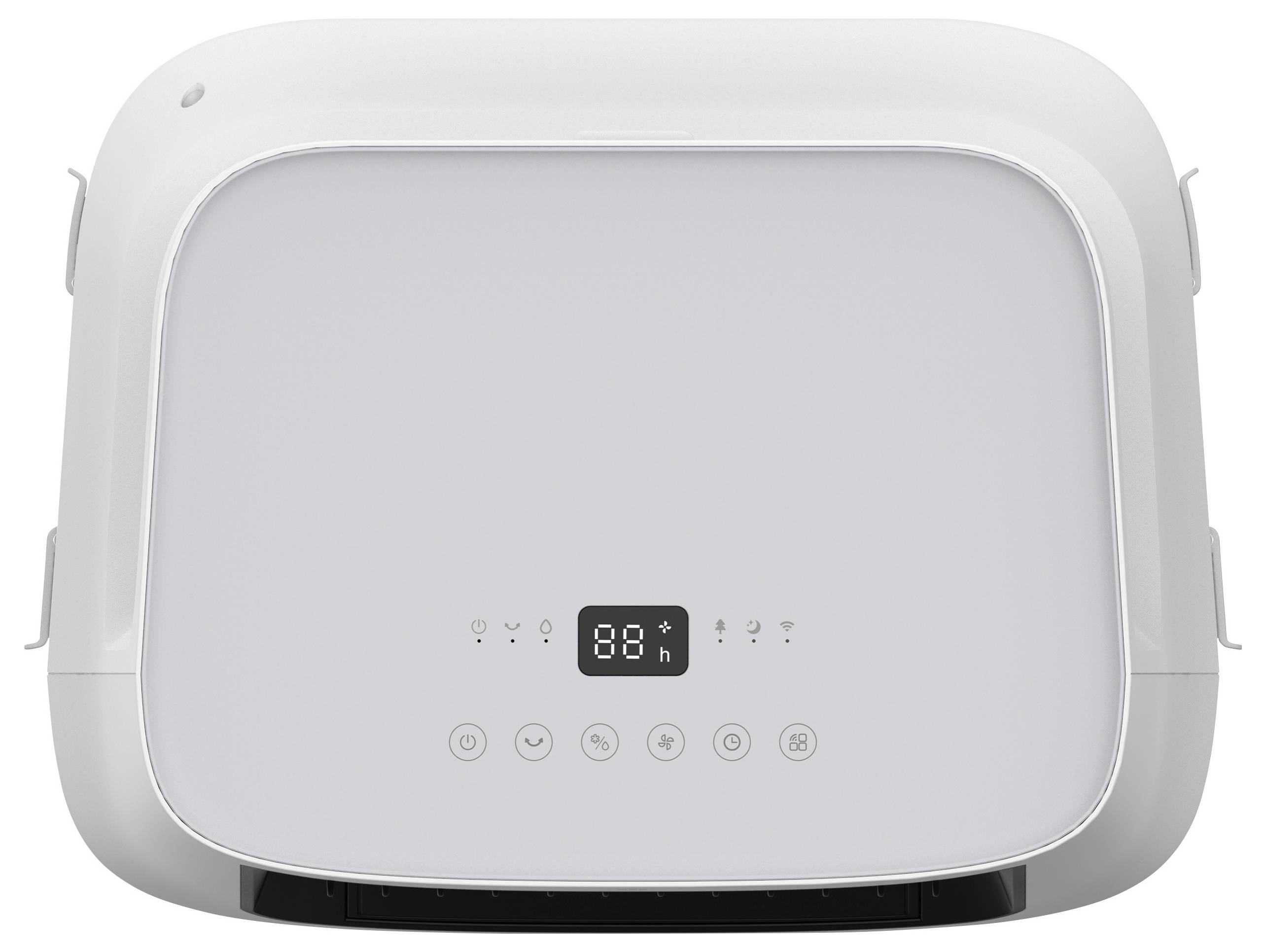 Be Cool Luftkühler 120W (L x B x H) 496 x 375 x 870mm Lichtgrau, Weiß App gesteuert, Timer, LED-Display, mit Fernbedienung